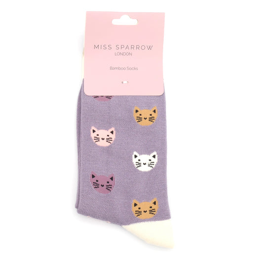 Bamboo Socks For Women - Cats