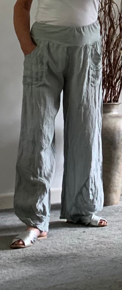 100% Linen Trousers