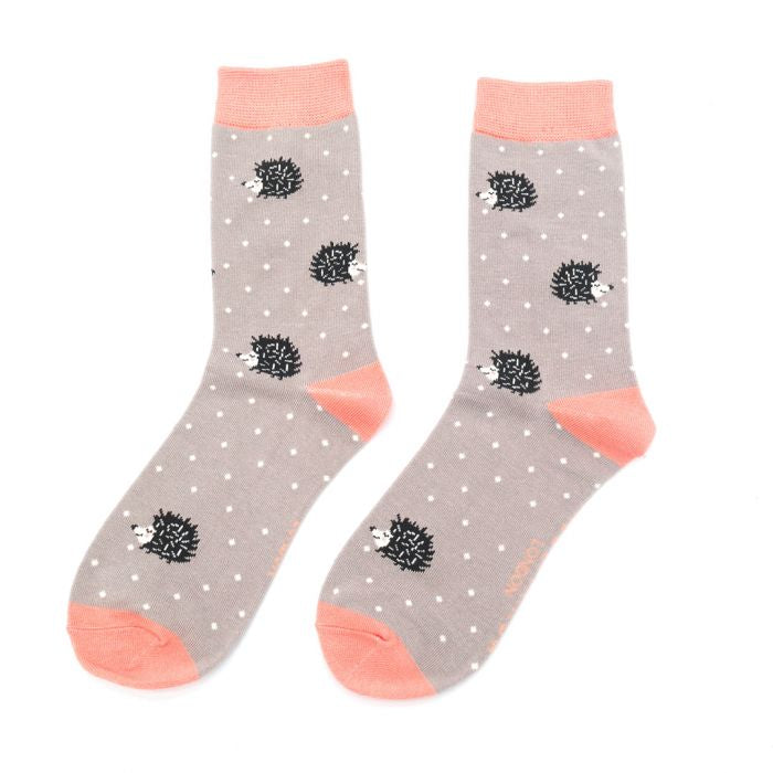 Bamboo Socks For Women - Sleepy Hedgehogs