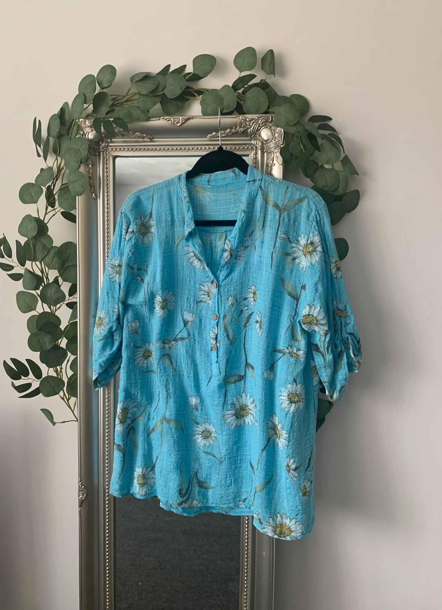 Large Daisy Print Shirt