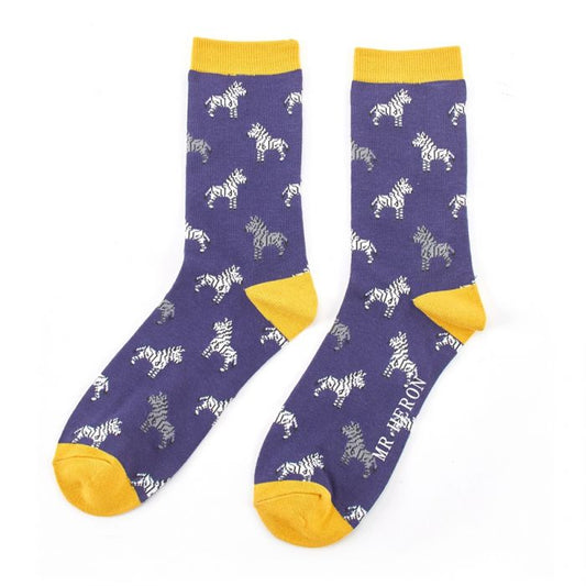 Bamboo socks For Men - Zebras