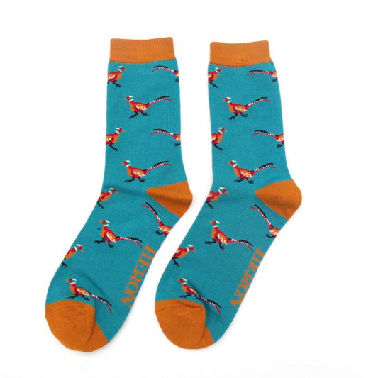 Bamboo Socks For Men - Pheasants