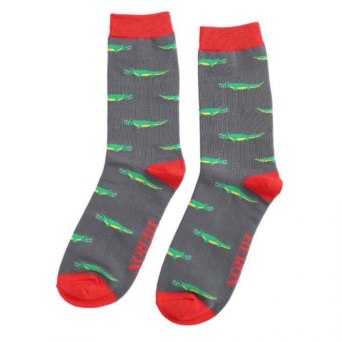 Bamboo socks For Men - Crocodiles