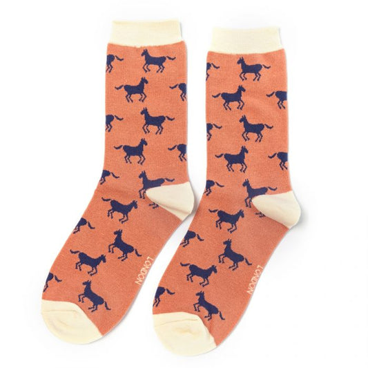 Bamboo Socks For Women - Horses