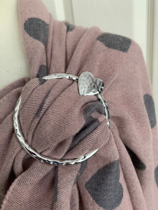 Heart Scarf Ring