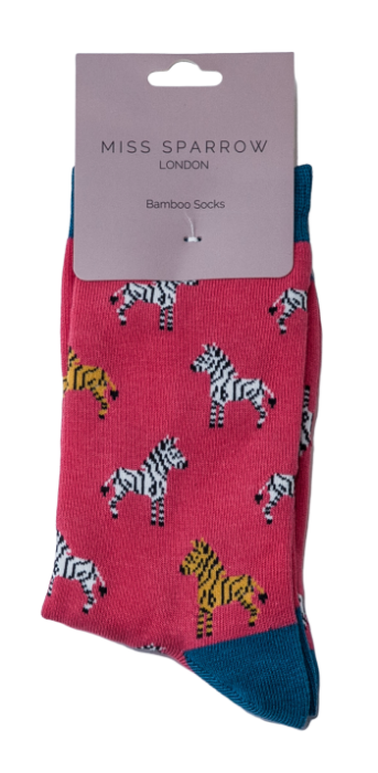 Bamboo Socks For Women - Zebras