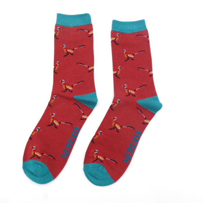 Bamboo Socks For Men - Pheasants