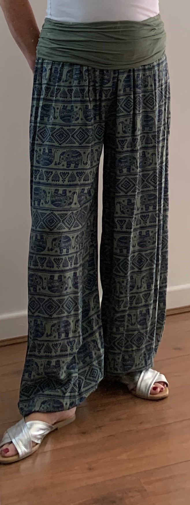 Elephant Print Harem Trousers