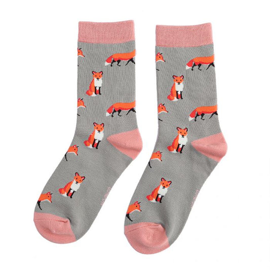 Bamboo Socks For Women - Foxes