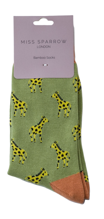 Bamboo Socks for Women - Giraffes