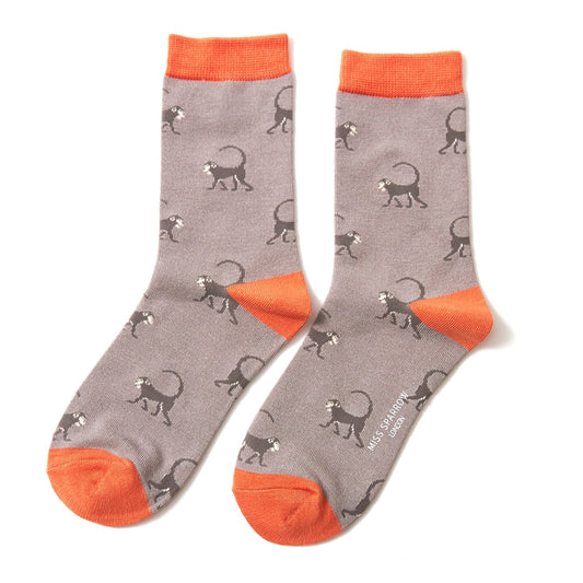 Bamboo Socks For Women - Monkeys