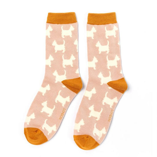 Bamboo Socks For Women - Scottie Dogs