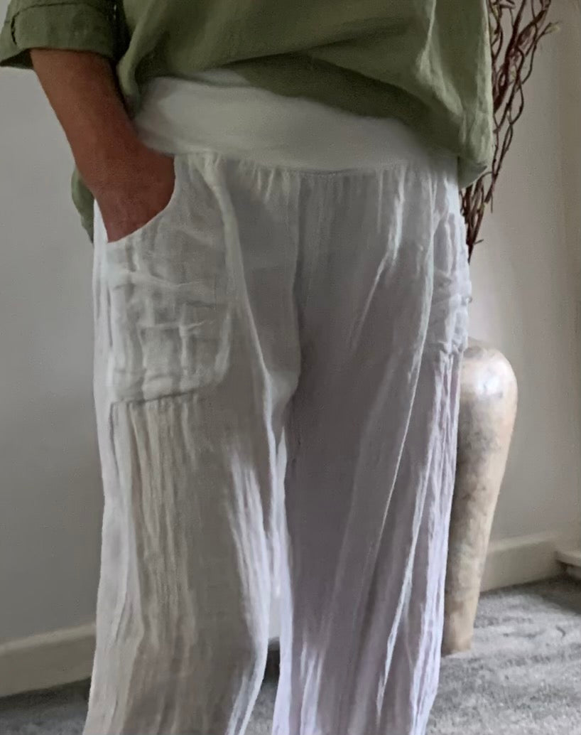 100% Linen Trousers