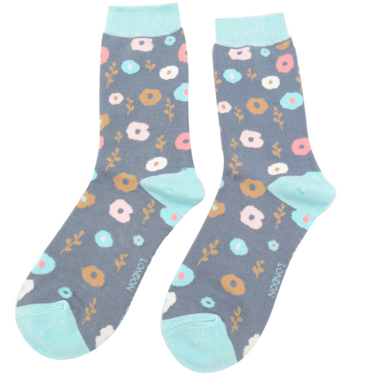 Bamboo Socks For Women - Floral