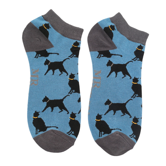 Bamboo Trainer Socks For Men - Cats