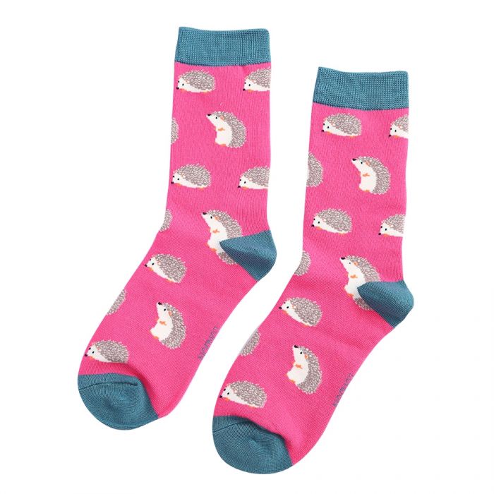 Bamboo Socks For Women - Cute Hedgehogs