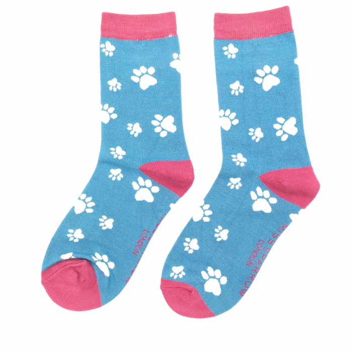 Bamboo Socks for Women - Paw Prints