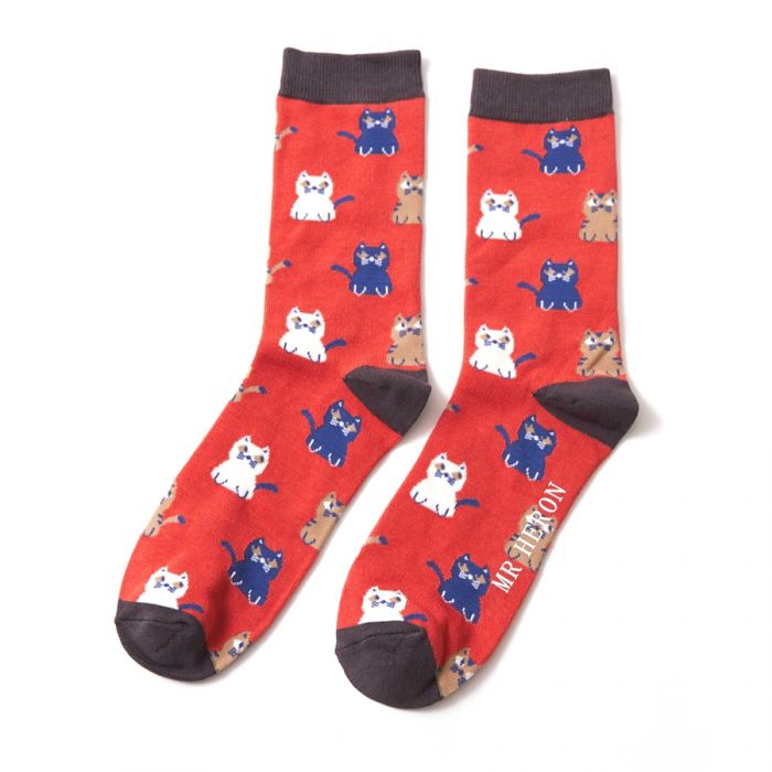 Bamboo Socks For Men - Cats