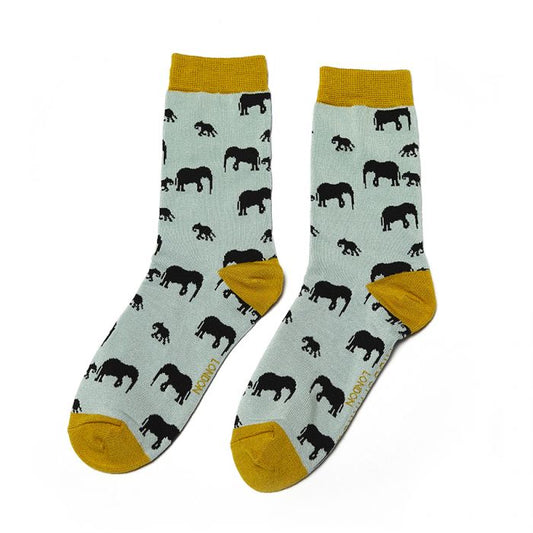 Bamboo Socks For Women - Elephants