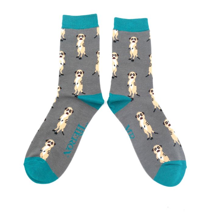 Bamboo Socks For Men - Meerkats