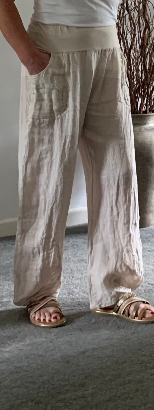 100% Linen Trousers