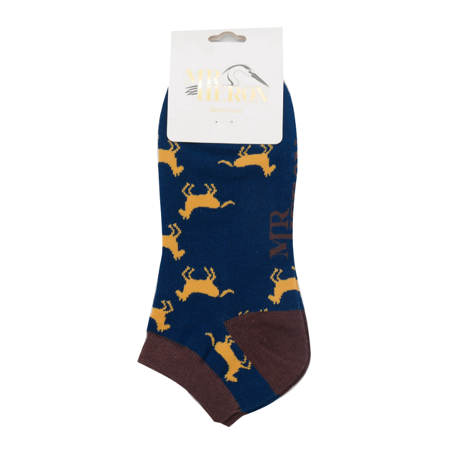 Bamboo Trainer Socks For Men - Horses