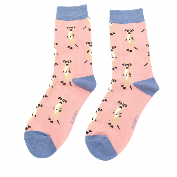 Bamboo Socks For Women - Meerkats