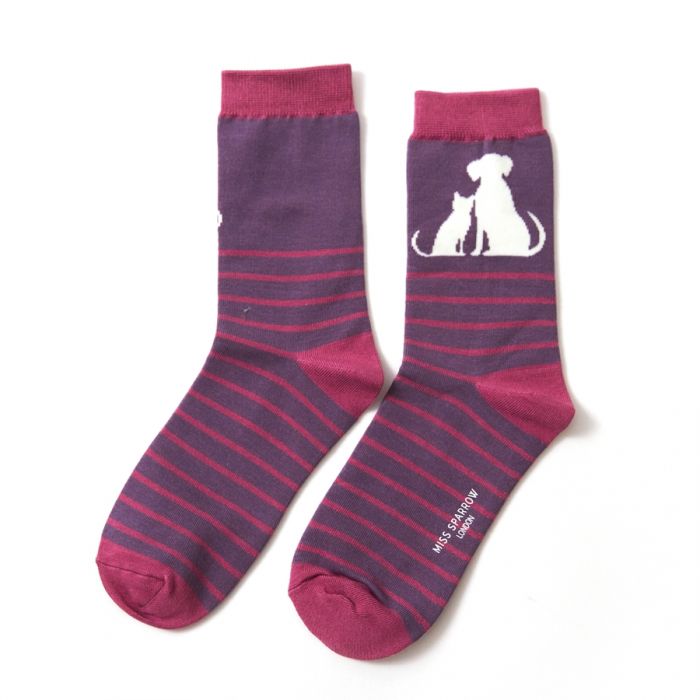 Bamboo Socks For Women - Cats & Dogs