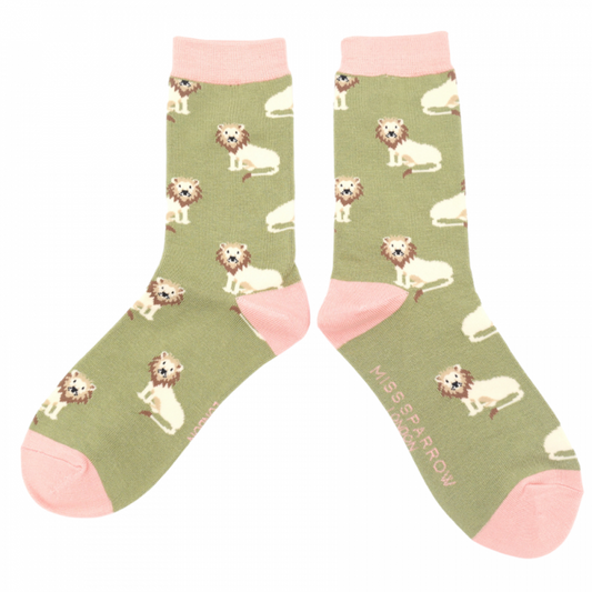 Bamboo Socks For Women - Lions