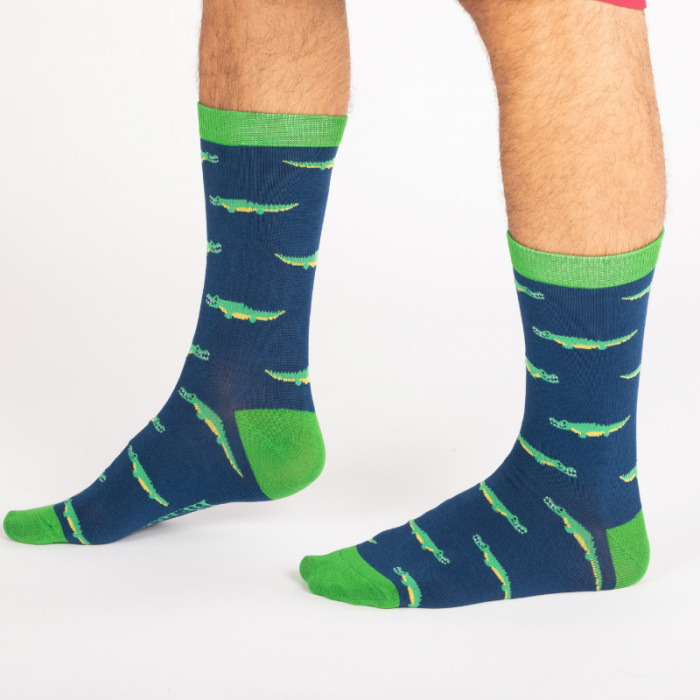 Bamboo socks For Men - Crocodiles