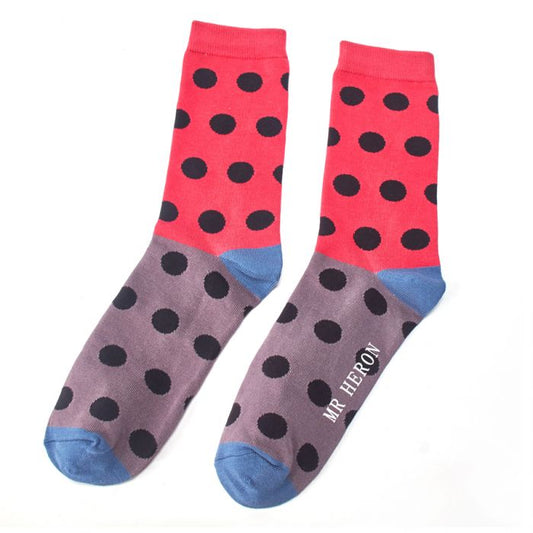 Bamboo Socks For Men - Spotty