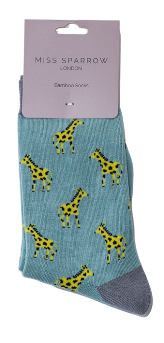 Bamboo Socks for Women - Giraffes