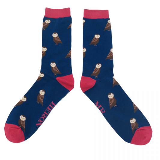 Bamboo Socks For Men - Cute Owls