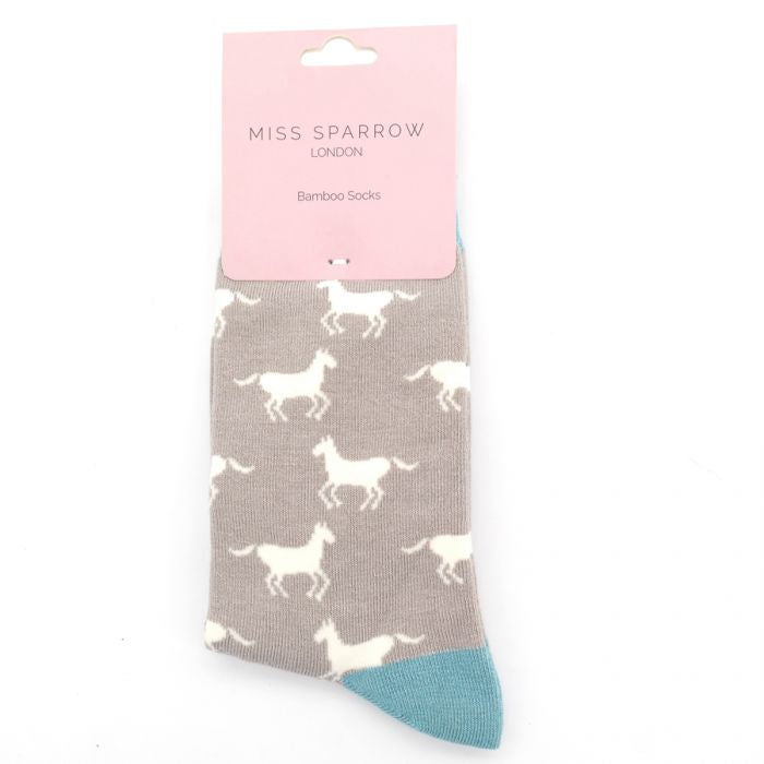 Bamboo Socks For Women - Horses