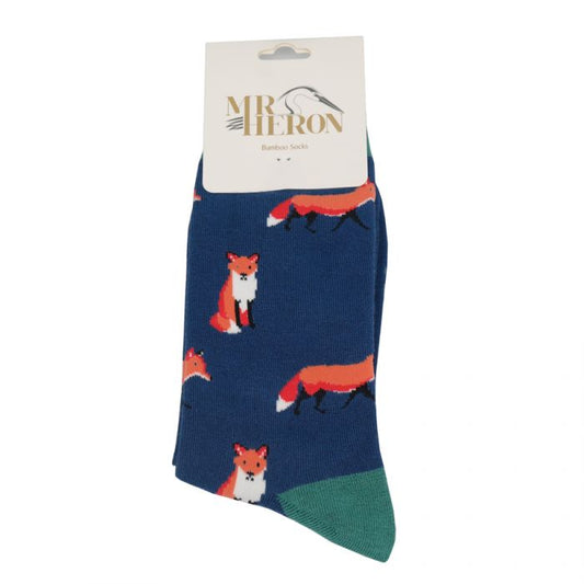 Bamboo Socks For Men - Foxes