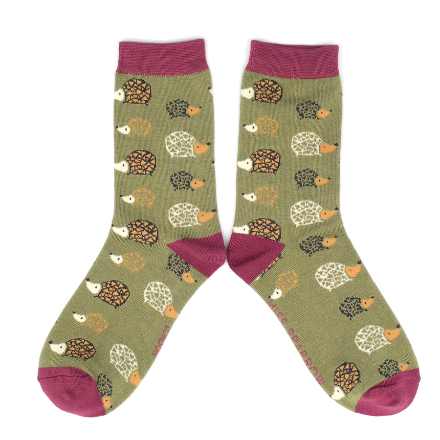Bamboo Socks For Women - Hedgehogs