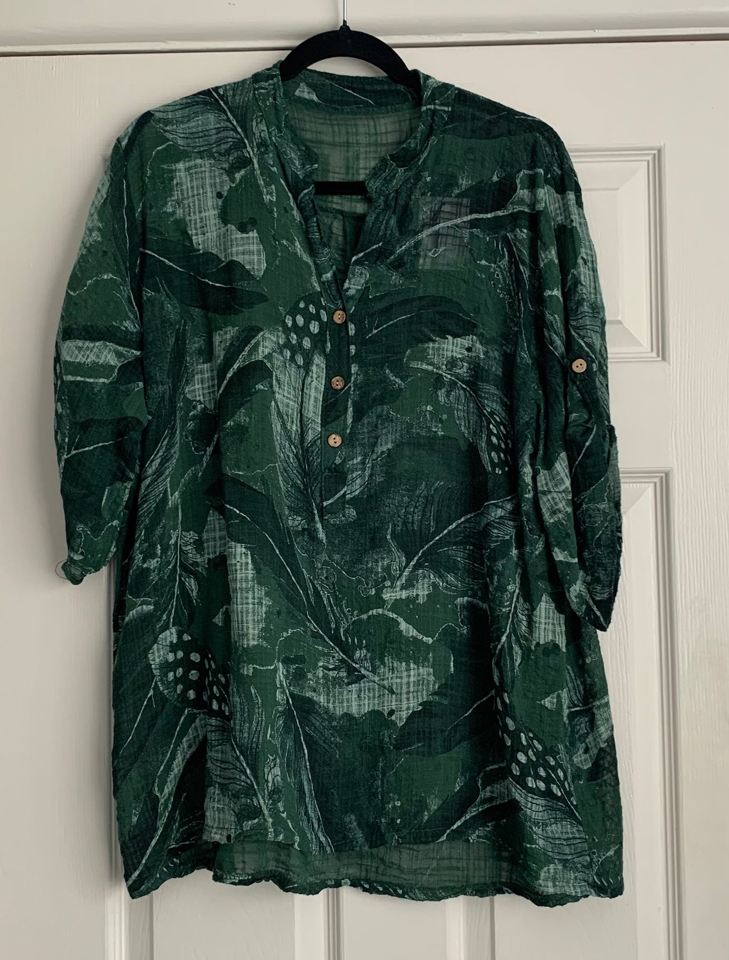 Leaf Print Shirt